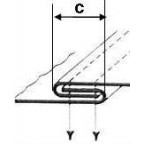 Guide double rabatteur sur mesure