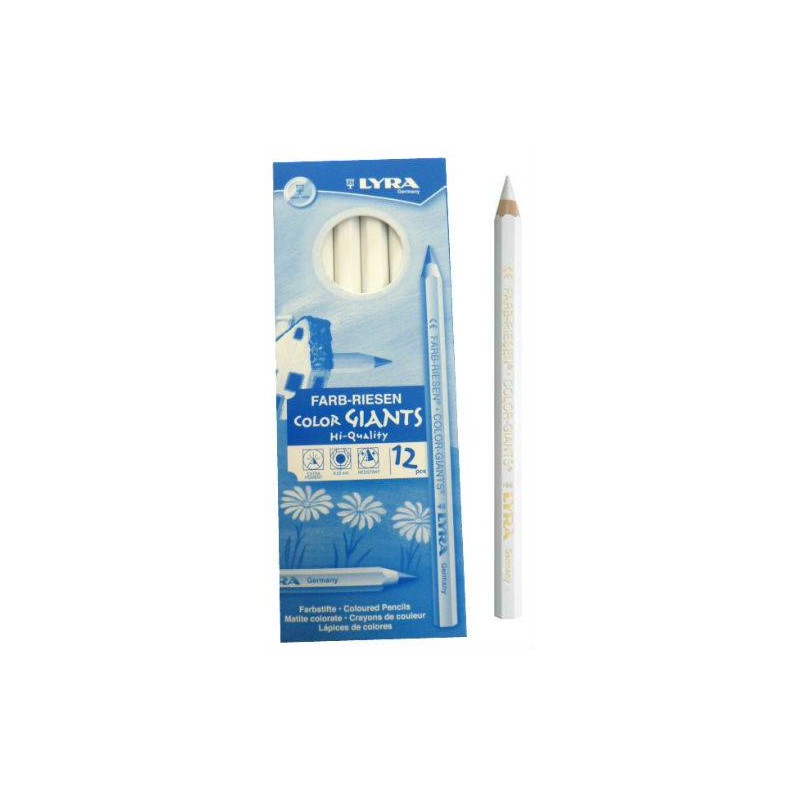 Crayon géants pour tissus LYRA blanc