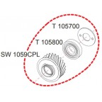Pignon complet SW100 RASOR SW1059CPL
