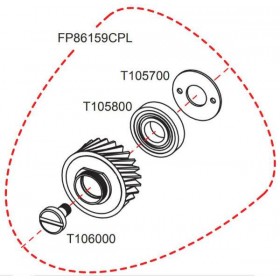 Pignon complet FP RASOR FP86159CPL