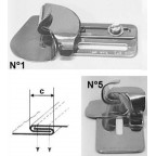 Guide double rabatteur inversé sur mesure pour assemblage de toile /stores/yourtes 