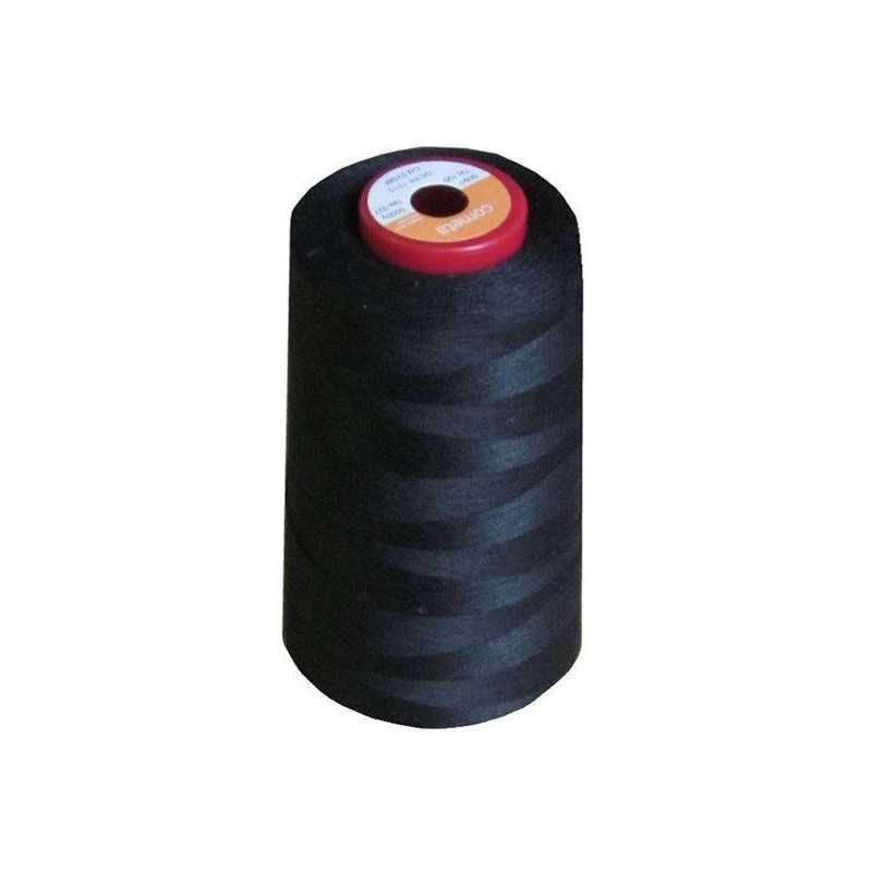 Cône de fil à coudre polyester 5000m noir