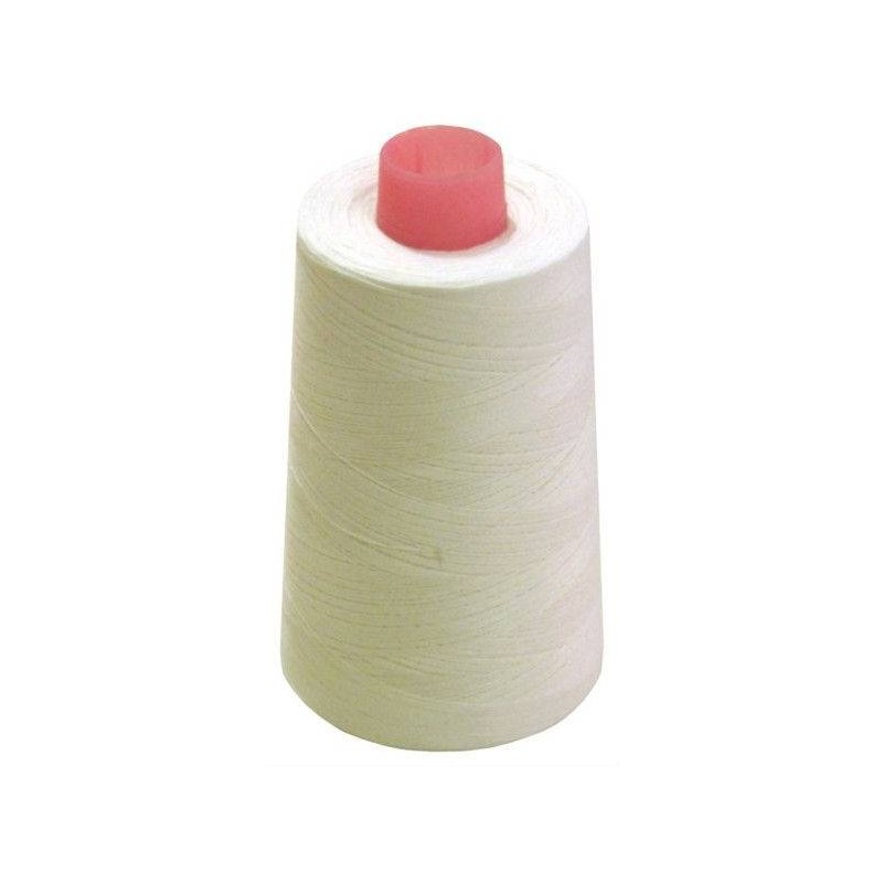 Cône de fil à coudre polyester 4500m écru