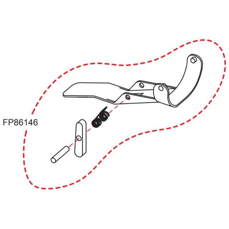 Poignée RASOR FP861 / FP861MT réf FP86146
