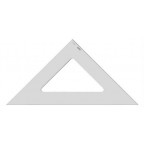 Equerre plexi transparente 40cm 45°