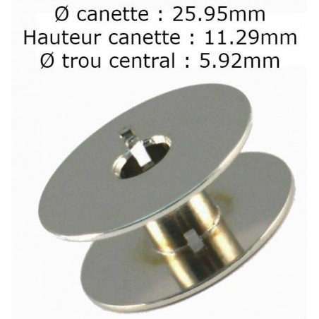 Bobines En Aluminium #18339A Lot De 25 - Compatibles PFAFF 545, Adler 167, JUKI LS-1340 - 7