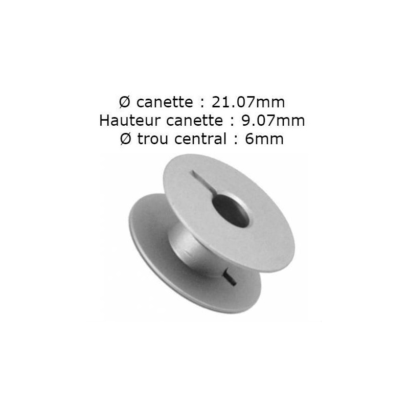 Canette aluminium standard juki/brother/mitsubishi