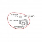 Engrenage complet pignon et vis sans fin SW1018CPL RASOR
