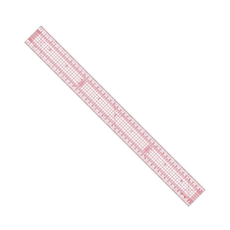 Règle japonaise flexible transparente de 50cm