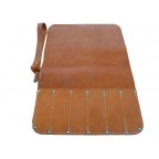 Trousse a outils 6 compartiment croute de cuir