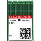 Aiguilles B1014 RG taille 80 Groz-Beckert