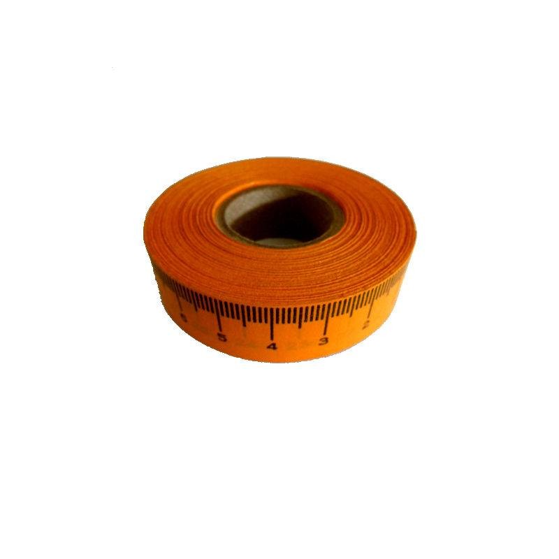 Centimètre adhésif orange droite/gauche