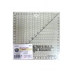 Règle carrée "QR" 17 x 17cm BOHIN