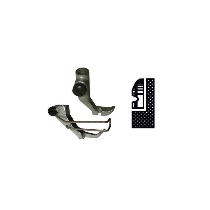 Kit demi-pied presseur/entraineur ADLER 367/467/667/767/867 pour coudre au bord
